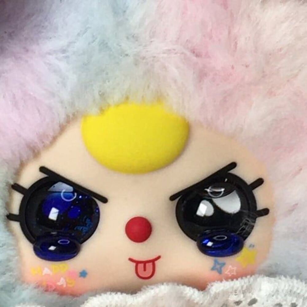 Baby Three Crossbody Bag Purse Pastel Multicolor Liquid Glitter Eyes BB3